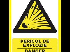 Placuta pentru pericol de explozie danger of explosion